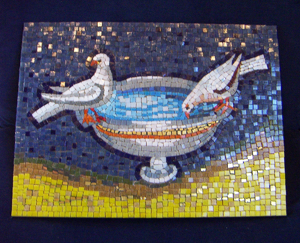 Doves on a Fountain, Ravenna